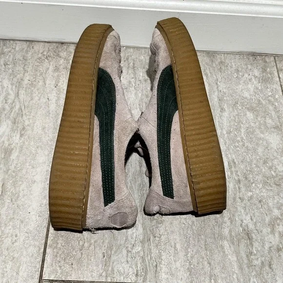 Puma Suede Platform Creeper Shoes Womens Size 8.5 Pink Gum Sneakers 361005 04 - Picture 6 of 8